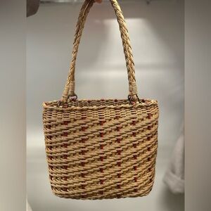 Woven vintage handbag